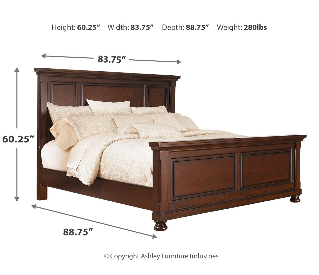 Porter King Panel Bed with Dresser