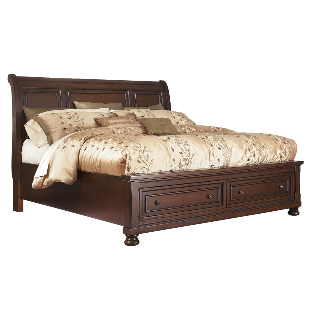 Porter King Sleigh Bed with Dresser