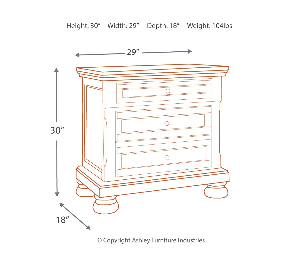 Flynnter Nightstand