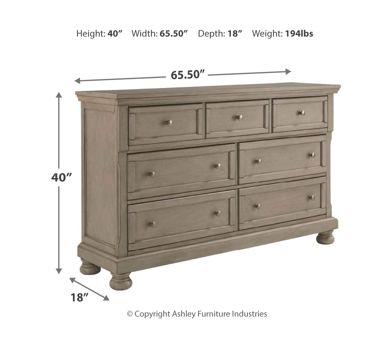 Lettner Queen Panel Bed with Dresser