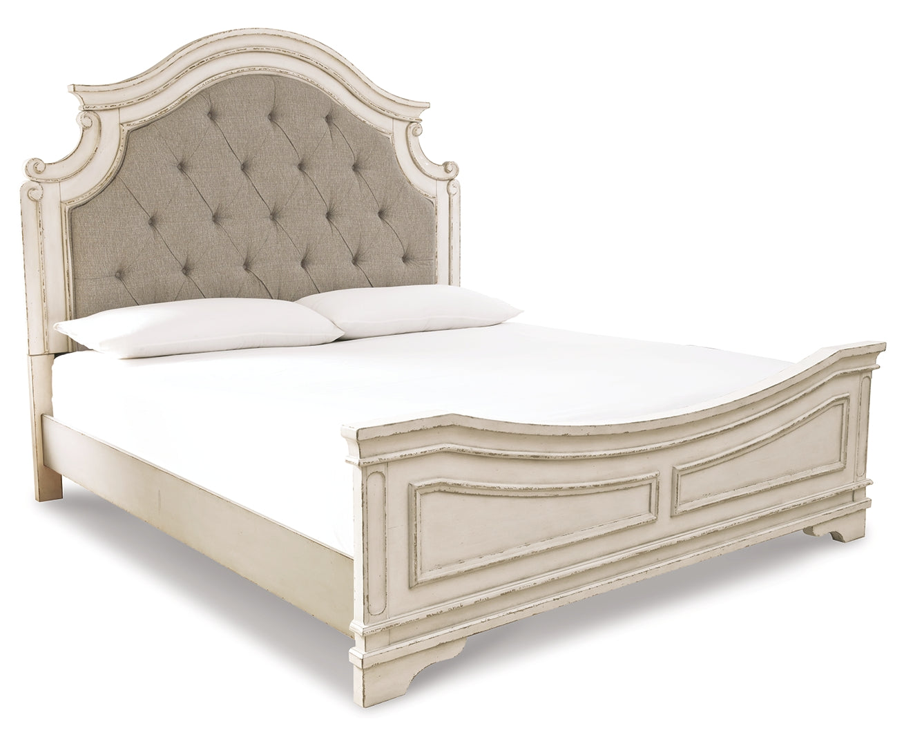 Realyn Queen Upholstered Panel Bed