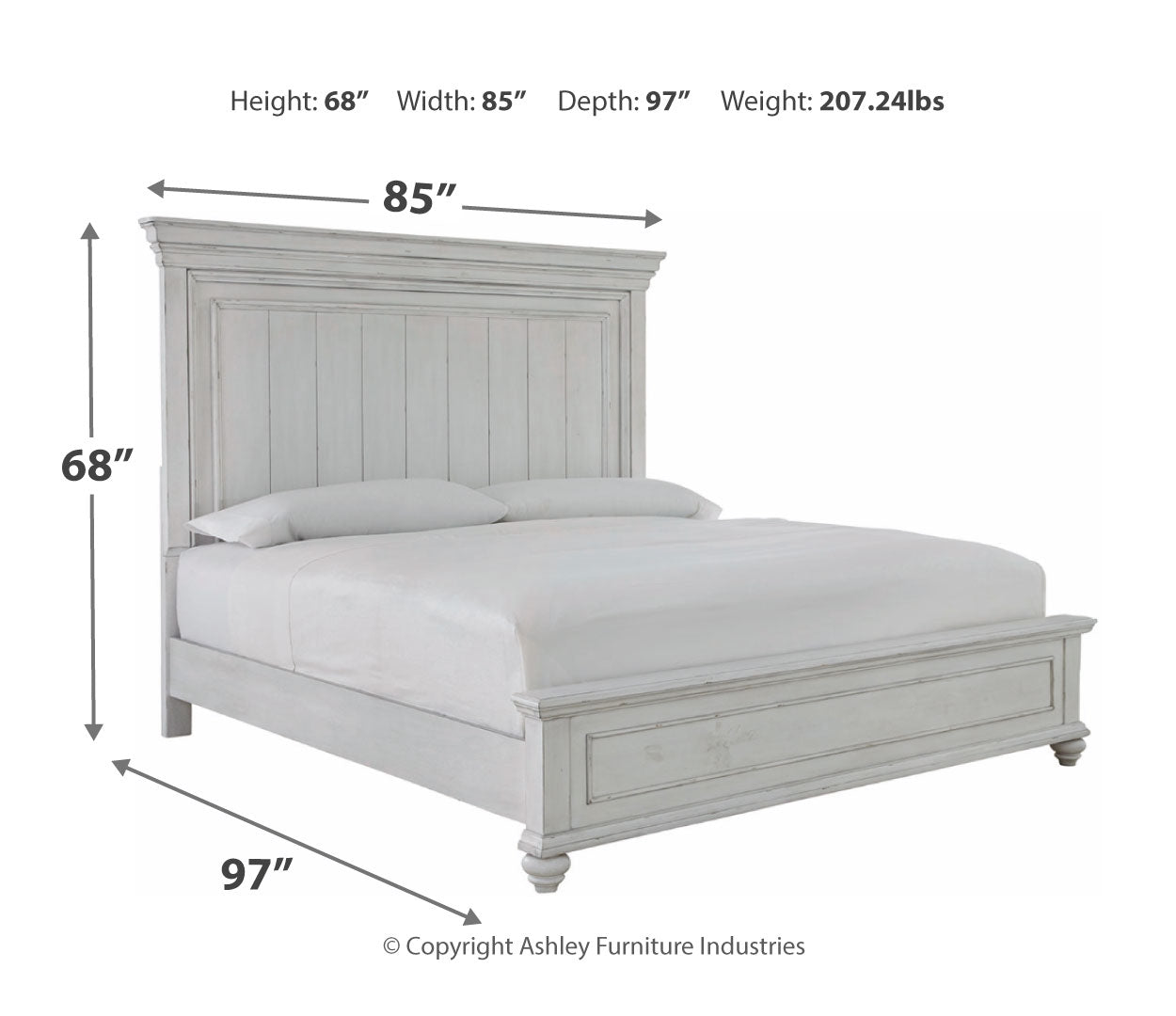 Kanwyn King Panel Bed with Dresser