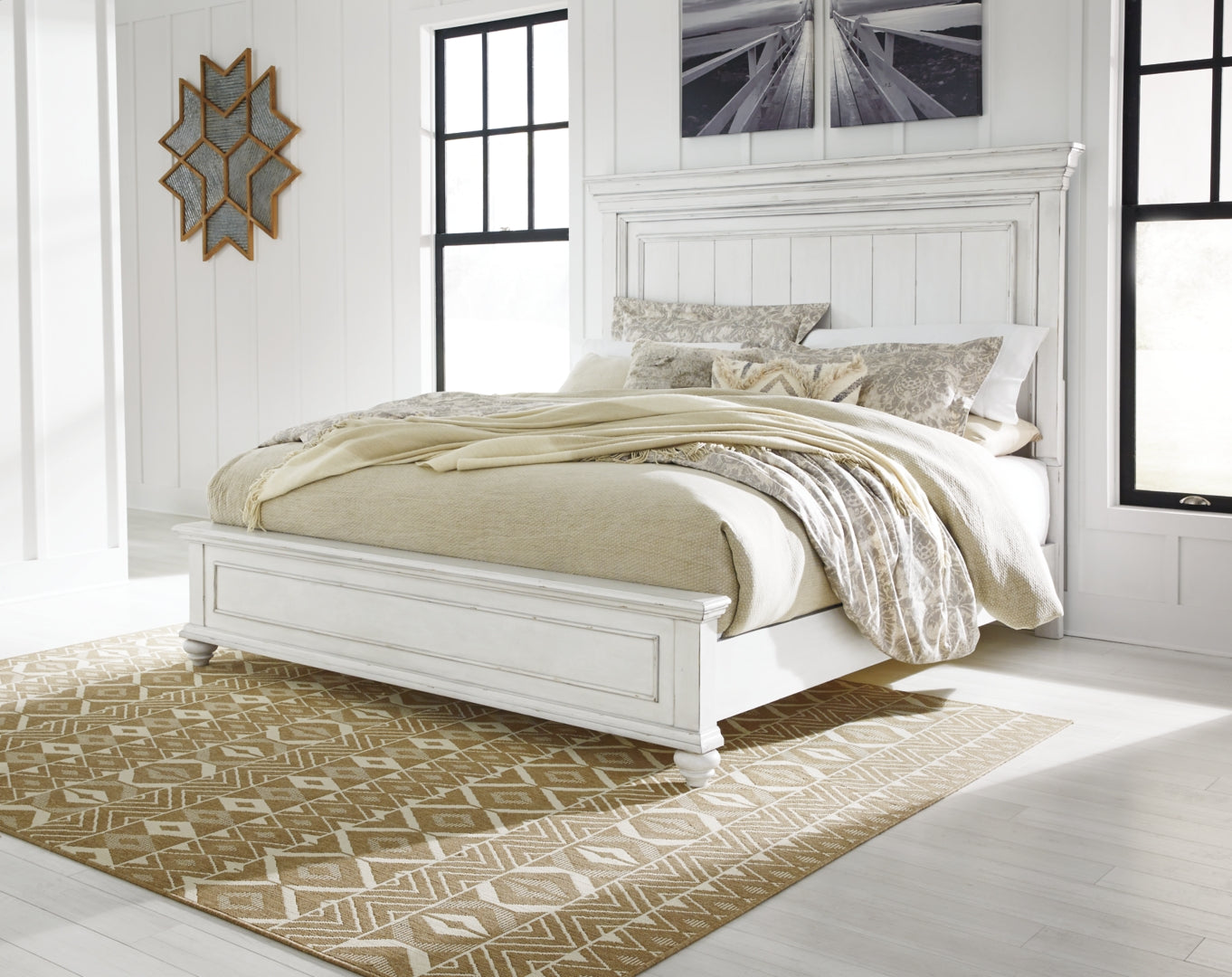 Kanwyn King Panel Bed with Dresser