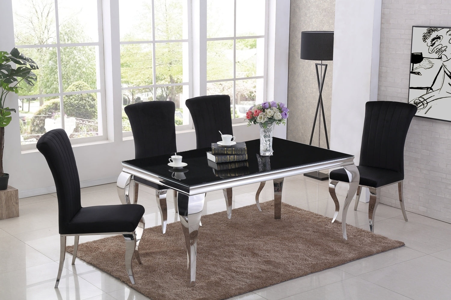 Muldon Dining Table and 6 Chairs