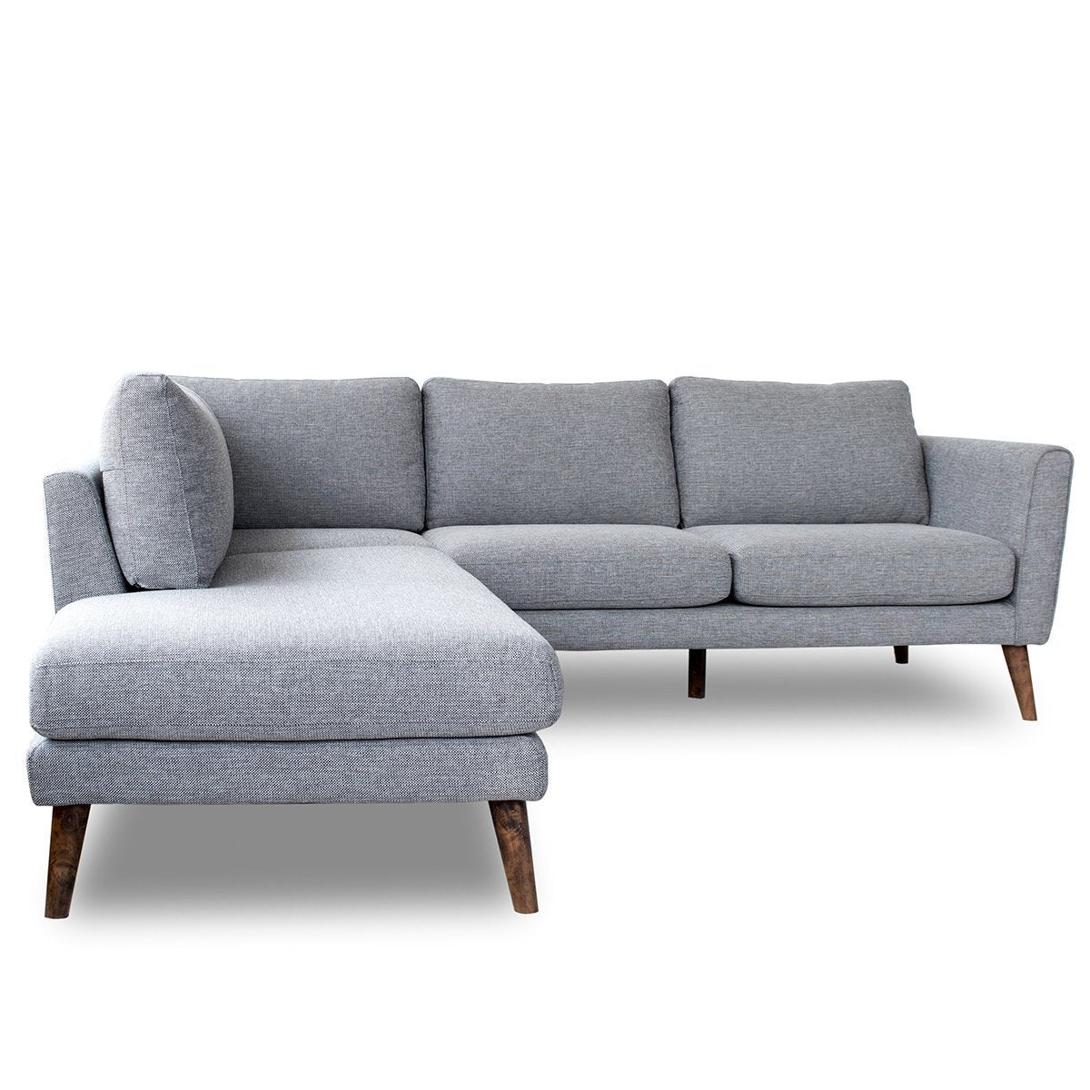 Bexley Grey Sectional Sofa Left Facing Chaise