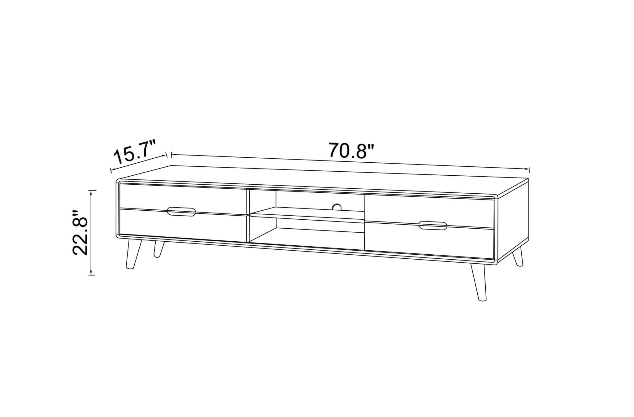 Benjamin TV Stand Walnut