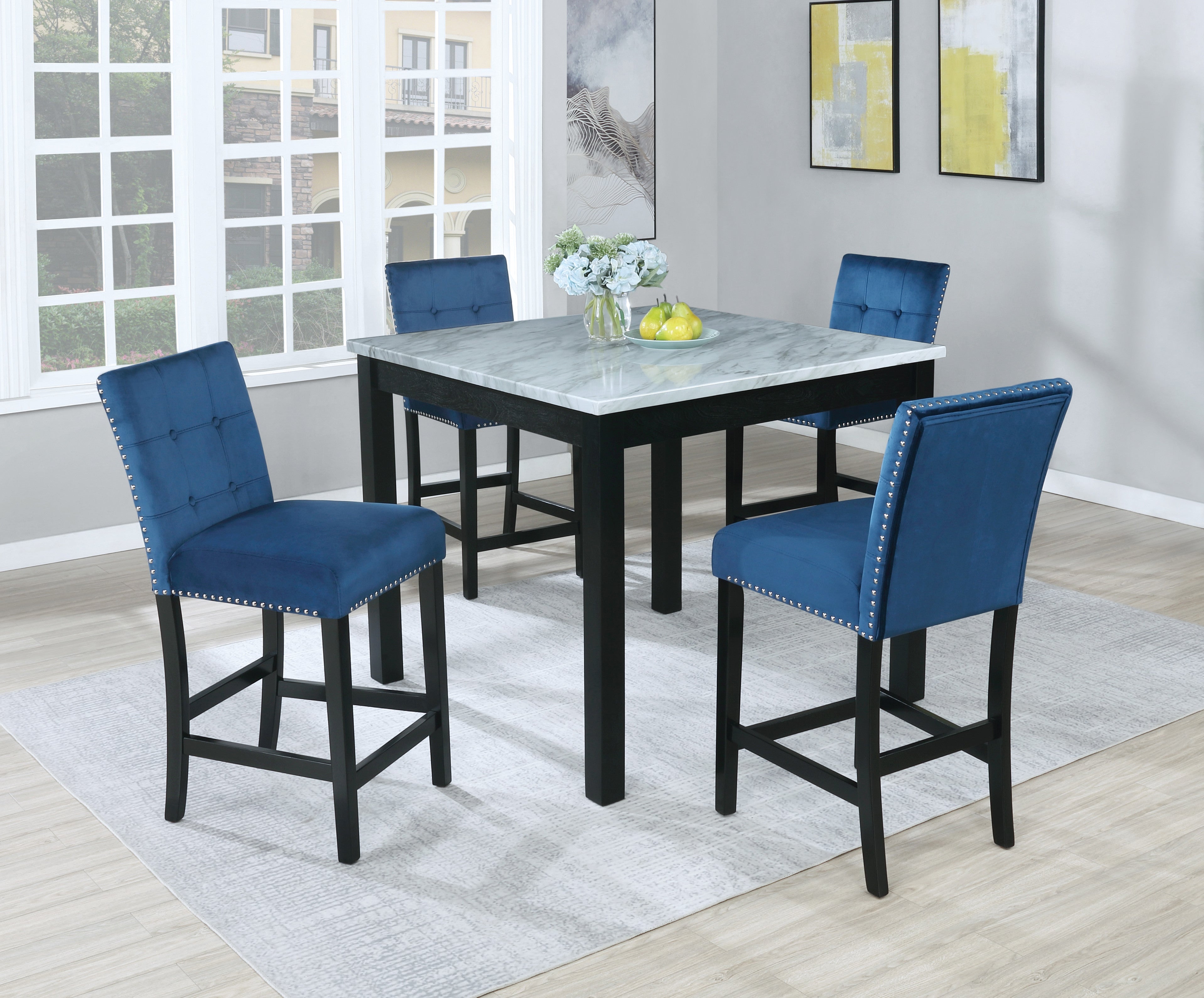 Natnael Dining Table and 4 Chairs