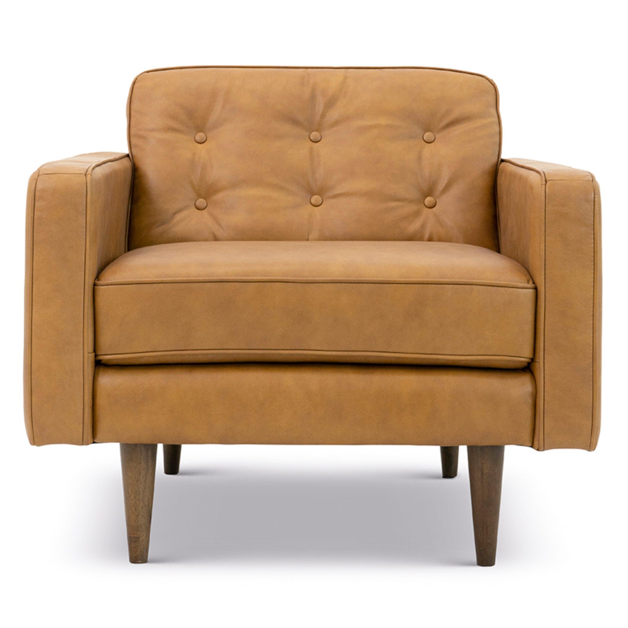 Broxton Leather Lounge Chair Tan