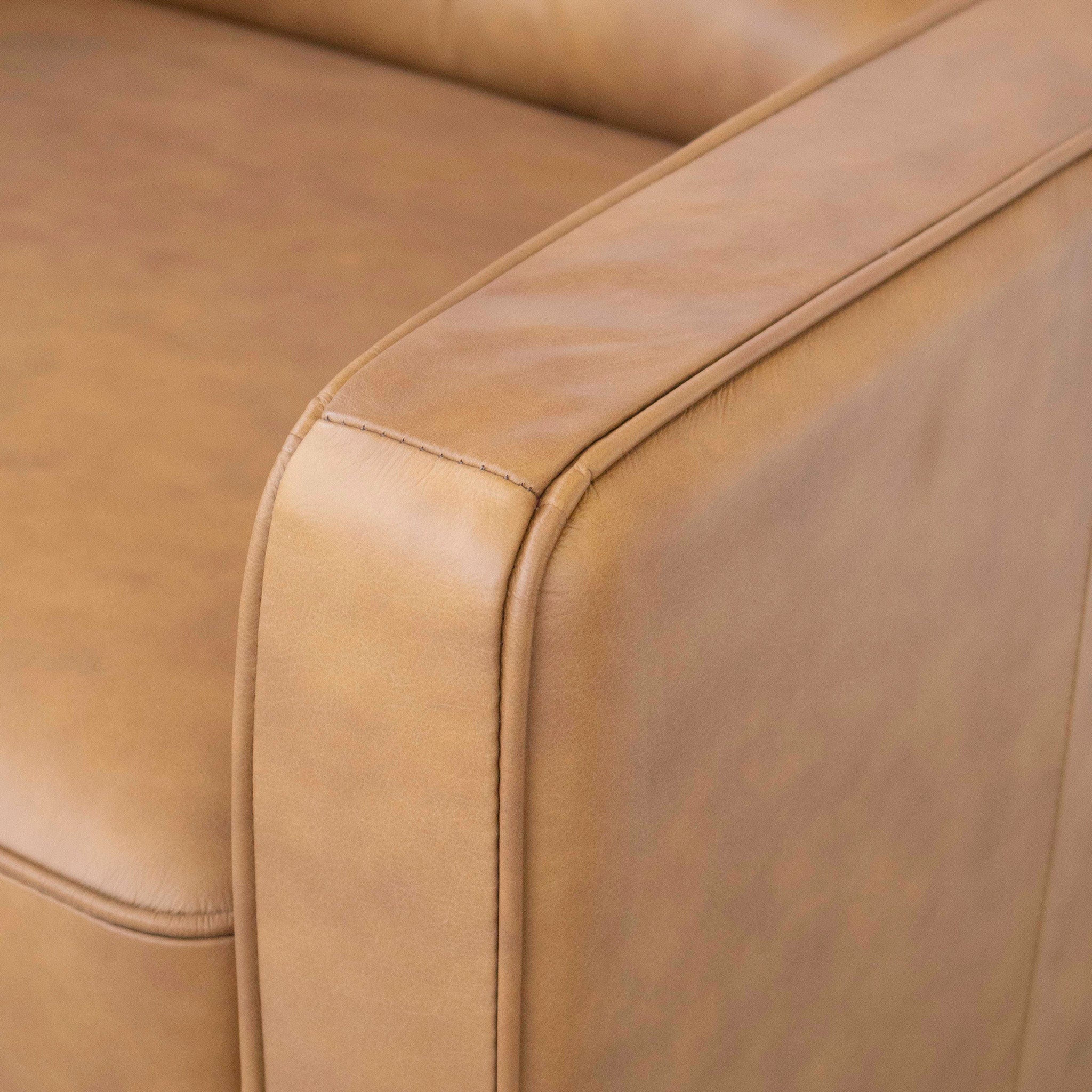 Broxton Leather Lounge Chair Tan