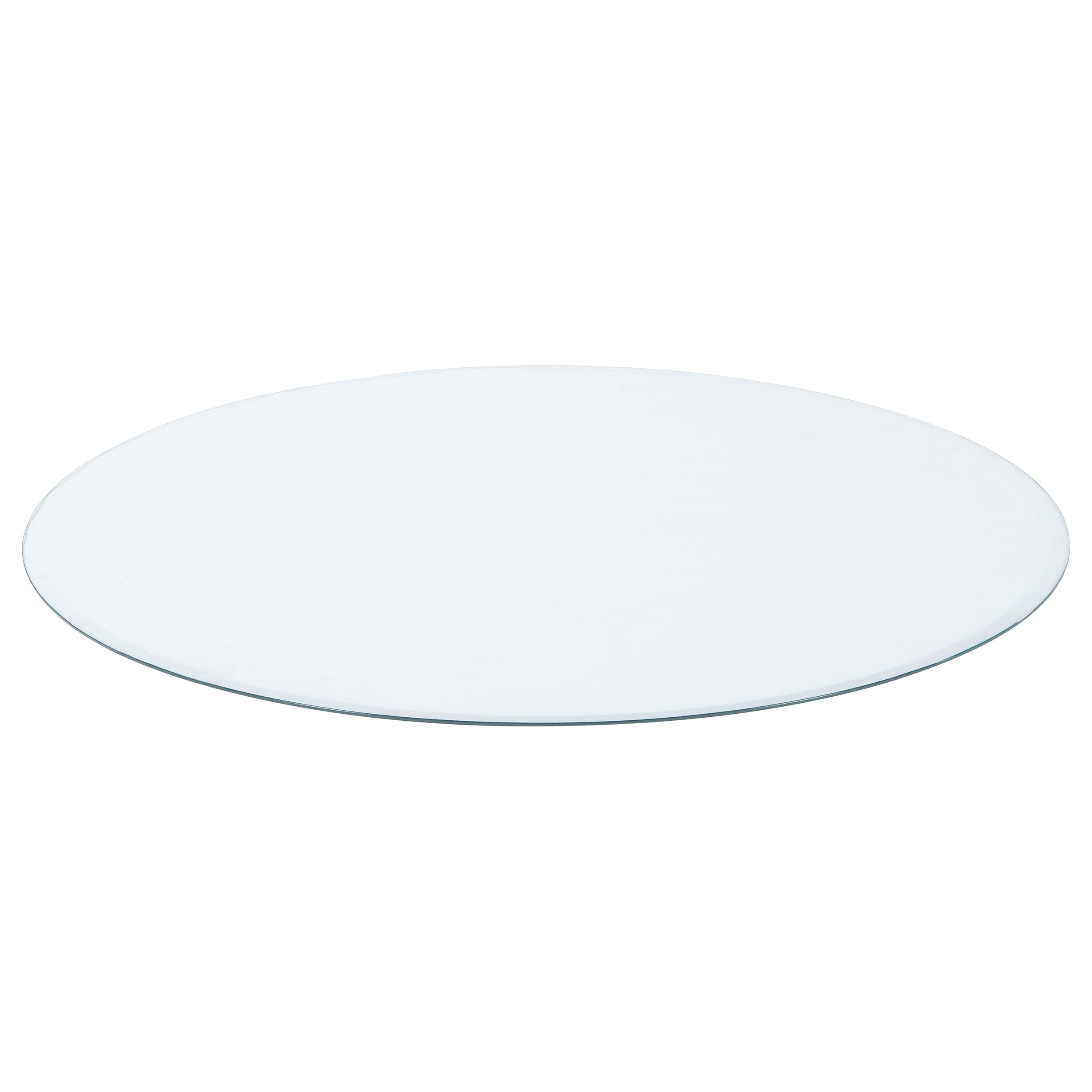 36" 6mm Round Glass Top Clear