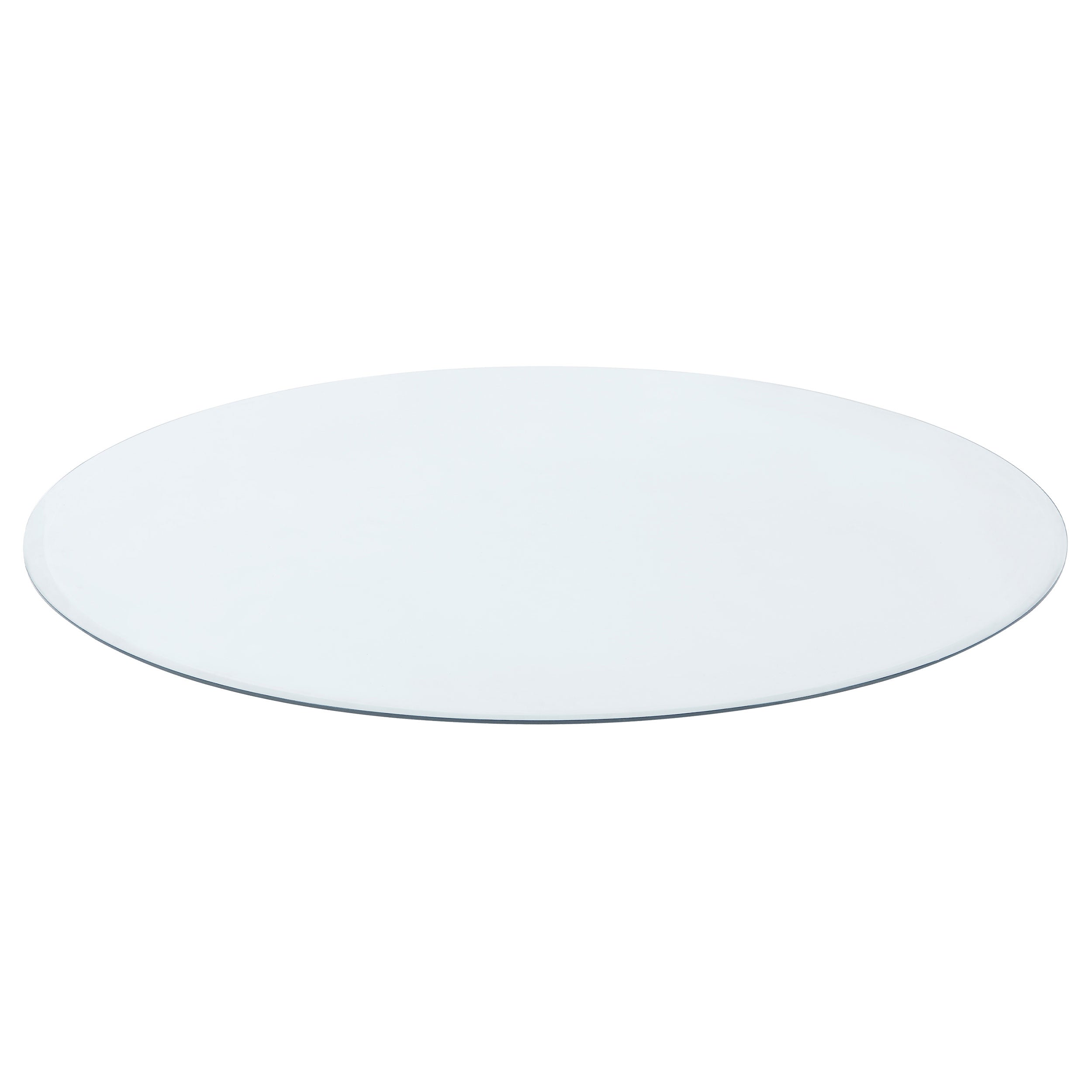 54" 8mm Round Glass Top Clear