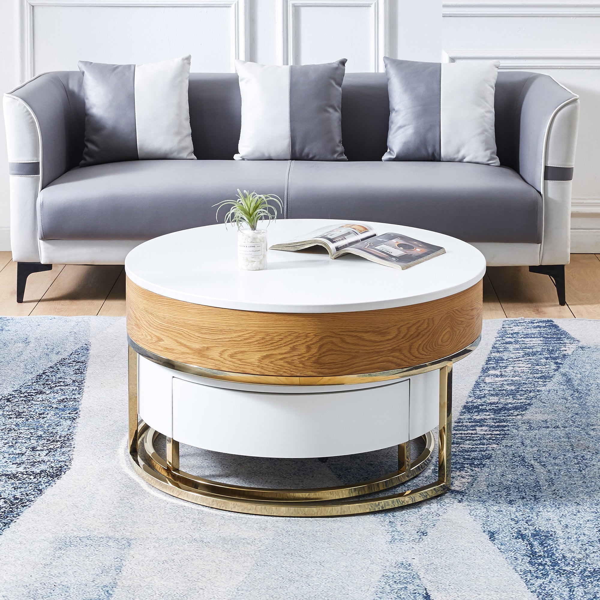 Siesta Oval Coffee Table with 2 Stool