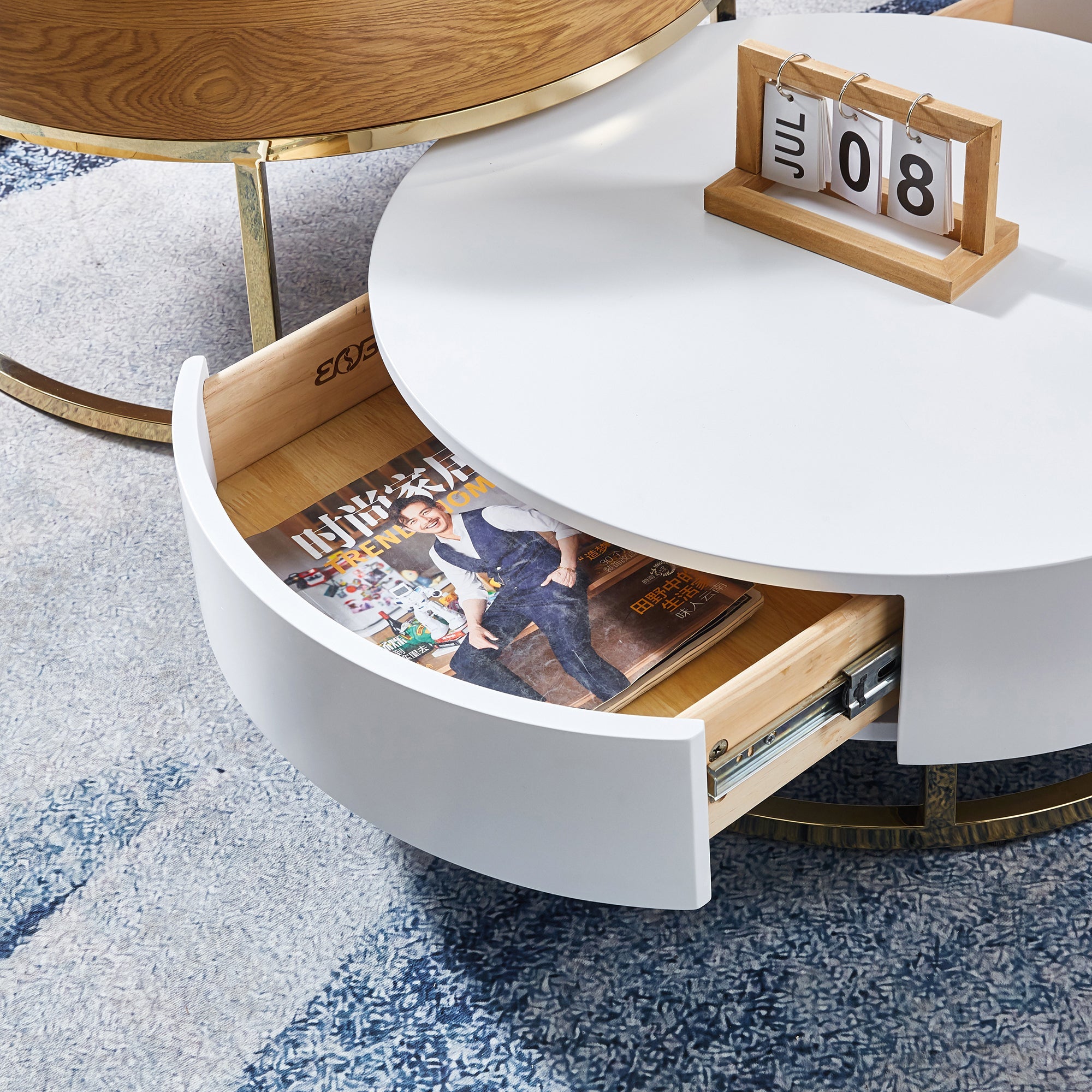 Siesta Oval Coffee Table with 2 Stool