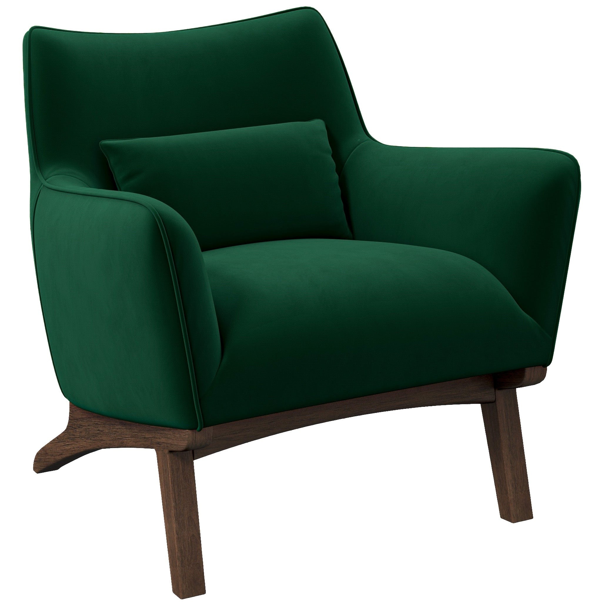 Casper Lounge Chair Dark Green Velvet