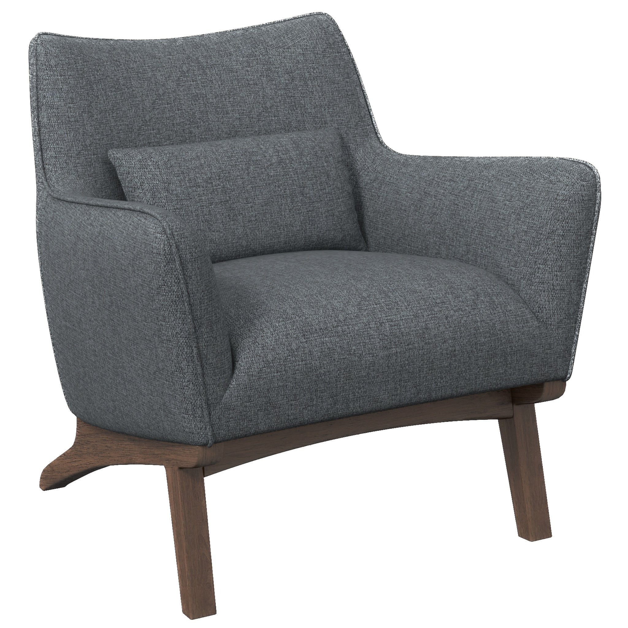 Casper Gray Linen Lounge Chair