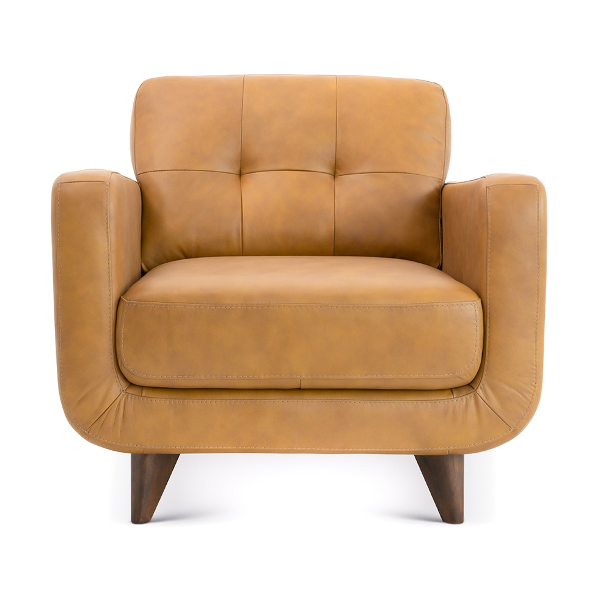 Cassie Lounge Chair Tan Leather