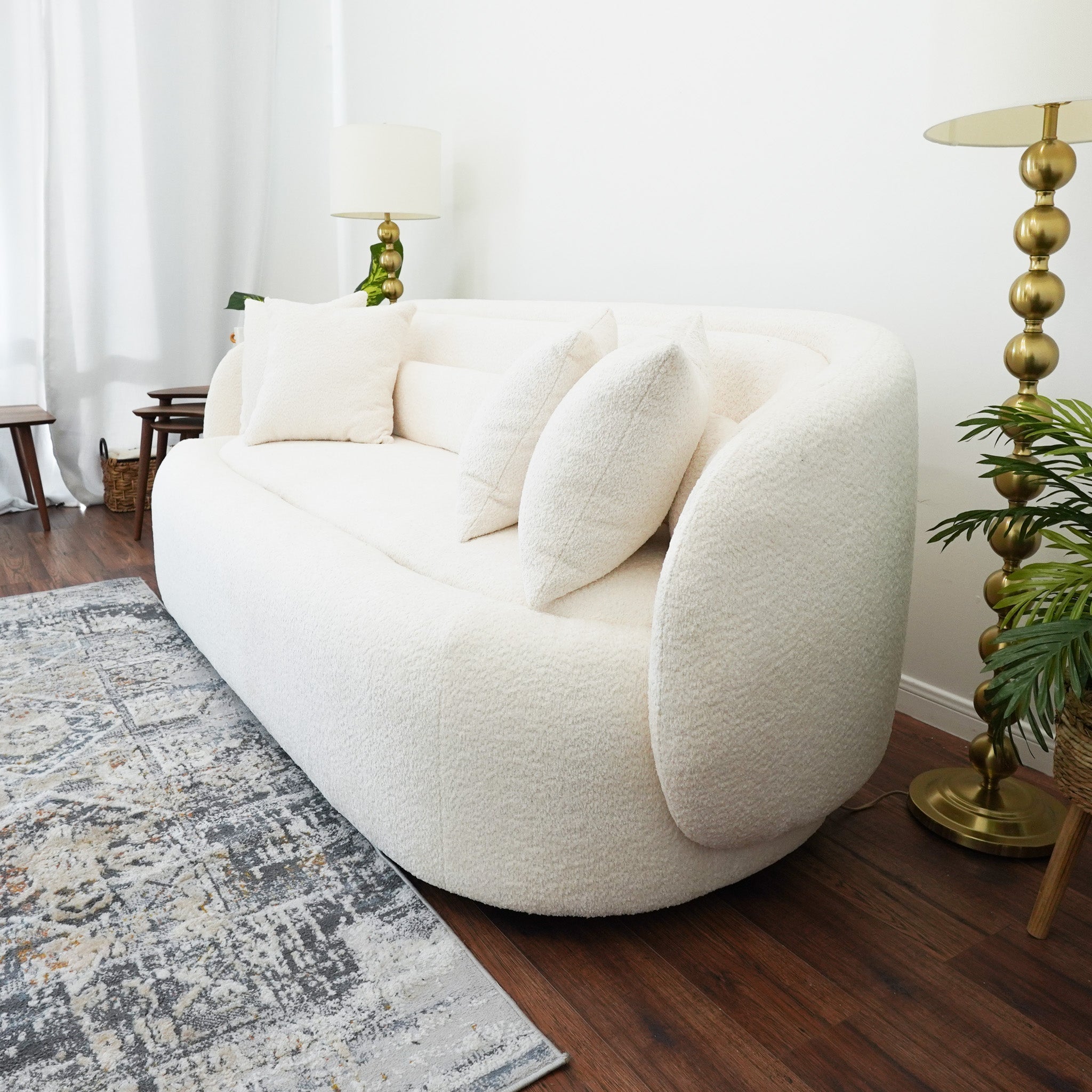 Chelsea Sofa Ivory Boucle