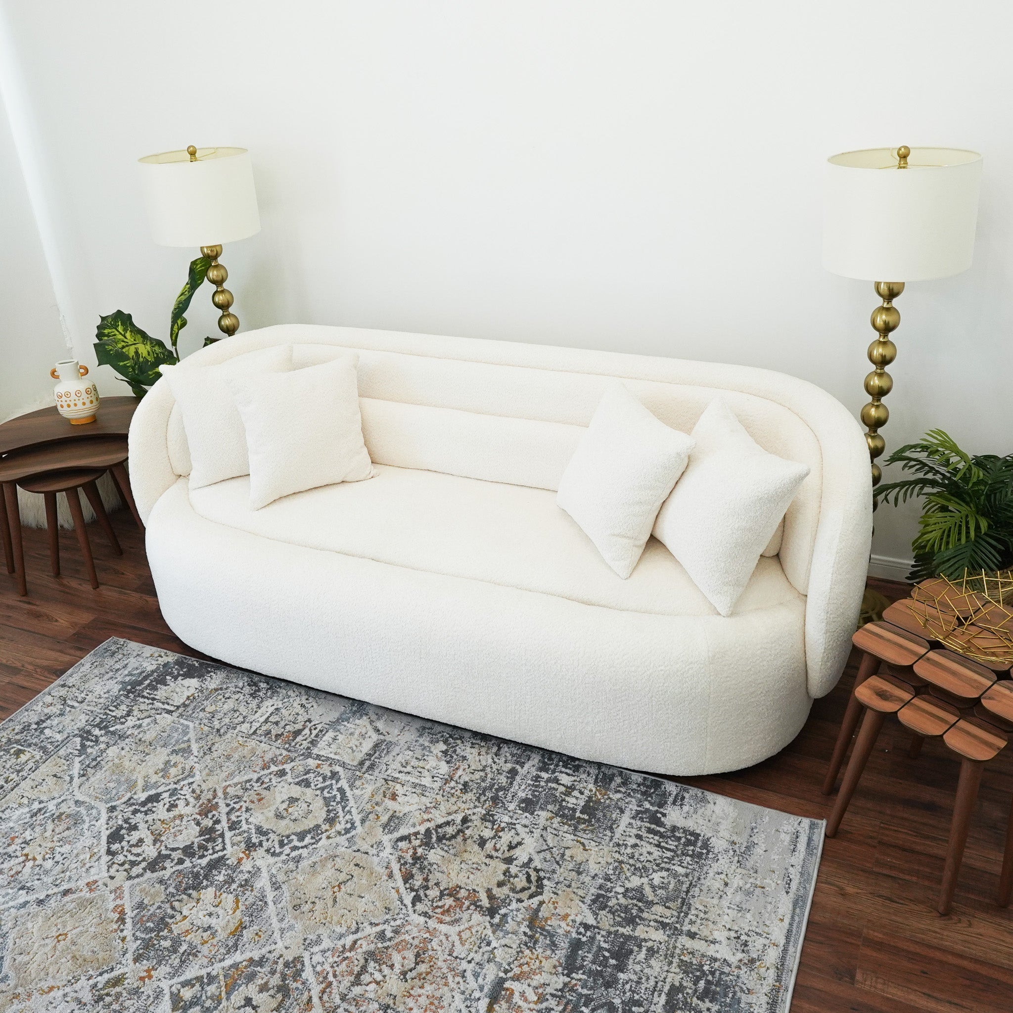 Chelsea Sofa Ivory Boucle