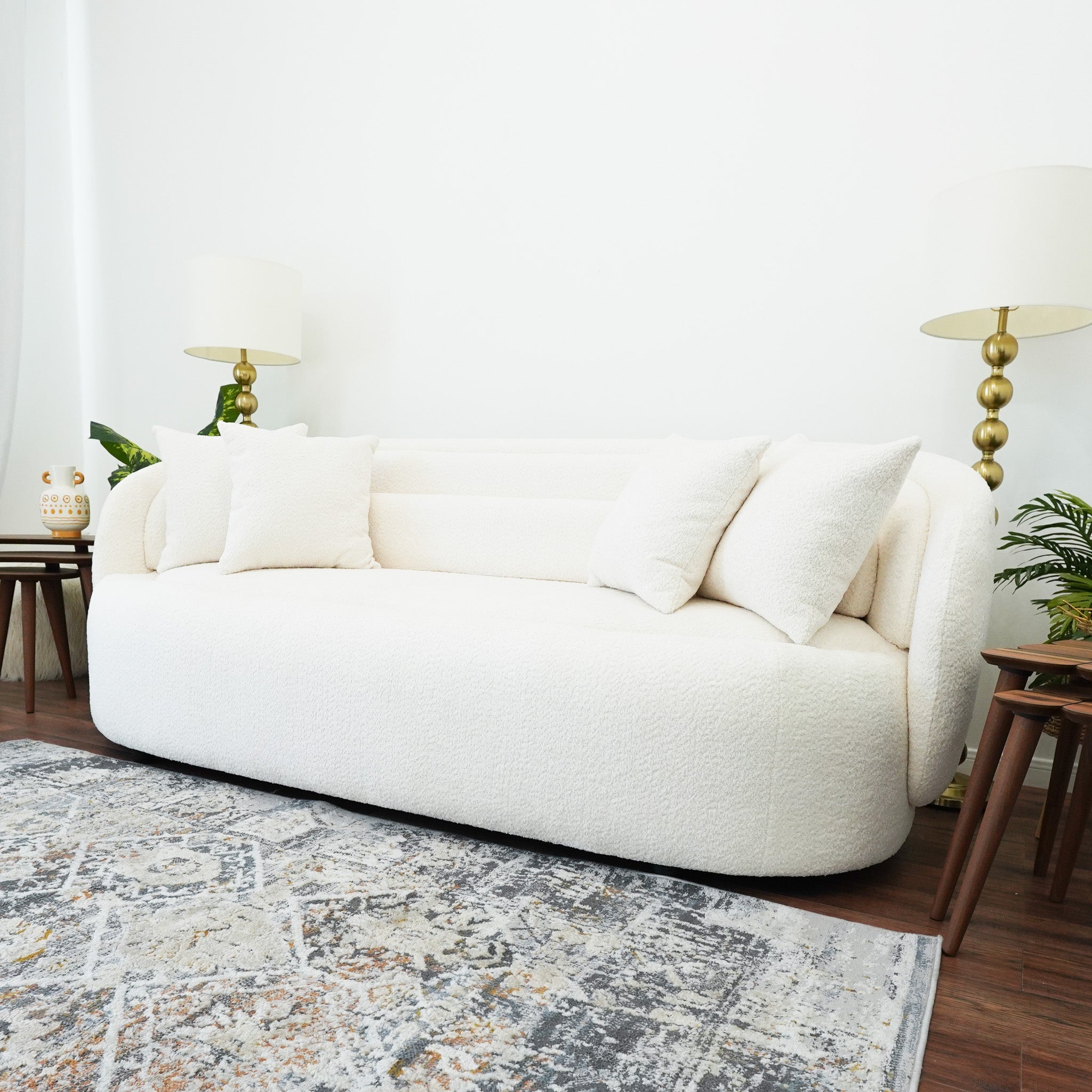 Chelsea Sofa Ivory Boucle