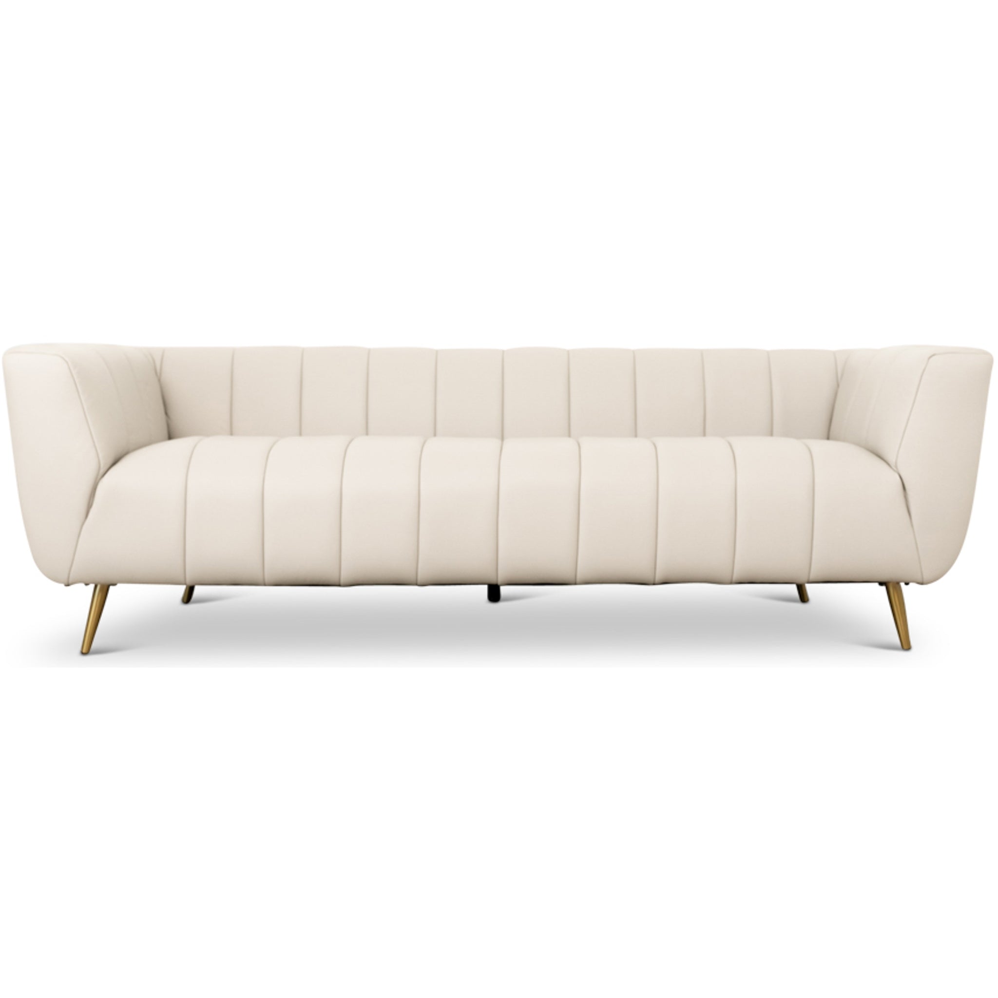 Clodine Sofa Cream Leather