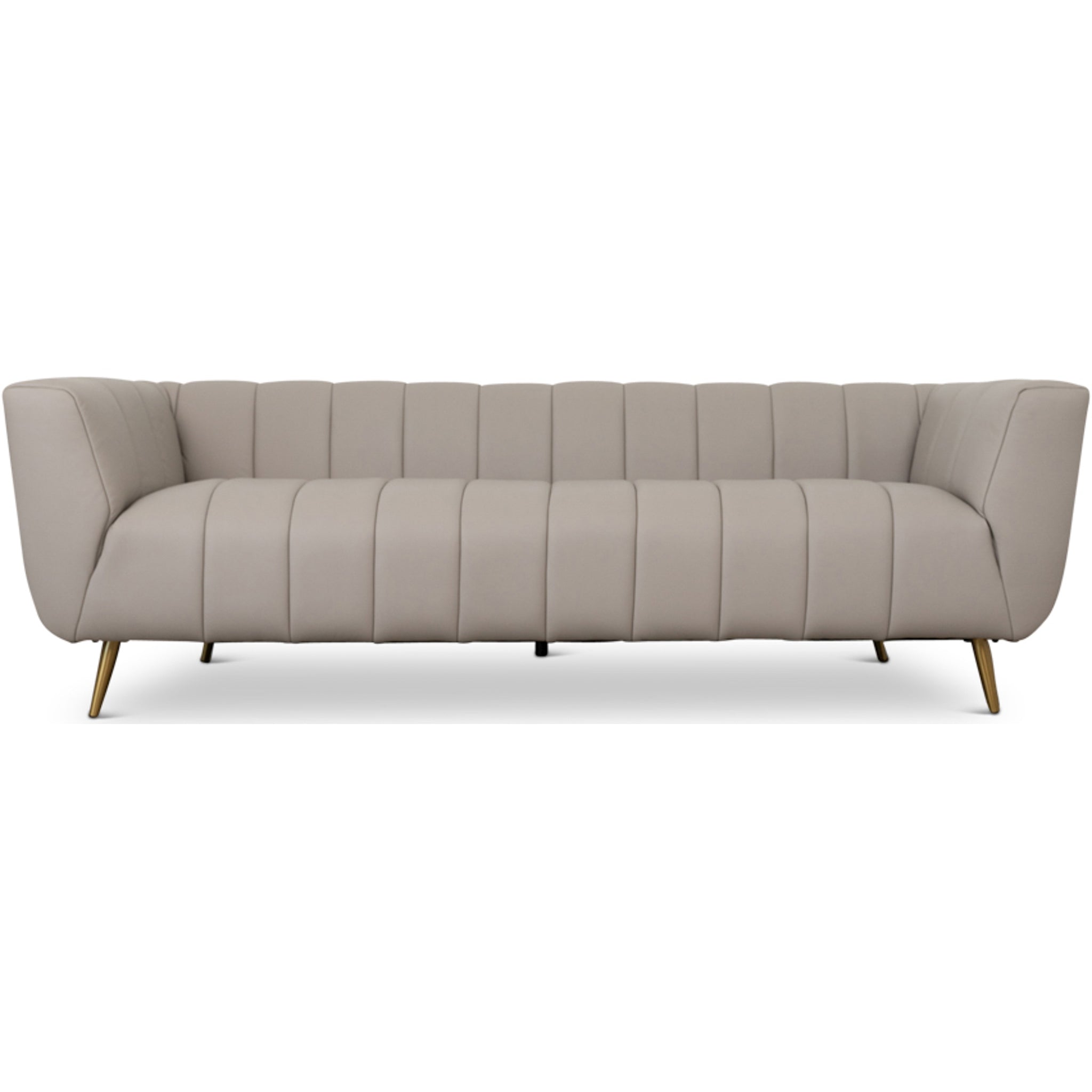 Clodine Sofa Grey Leather