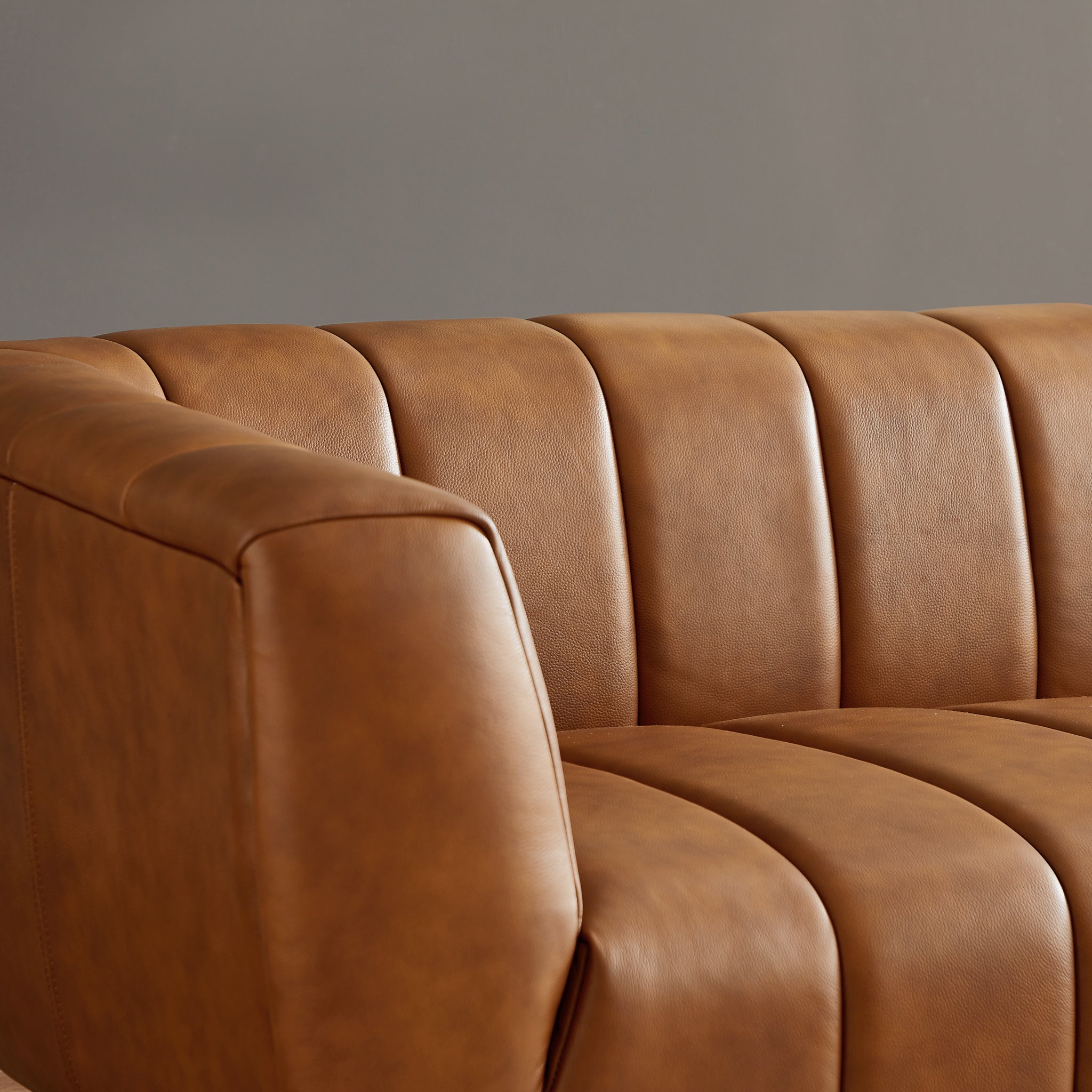 Clodine Sofa Cognac Leather