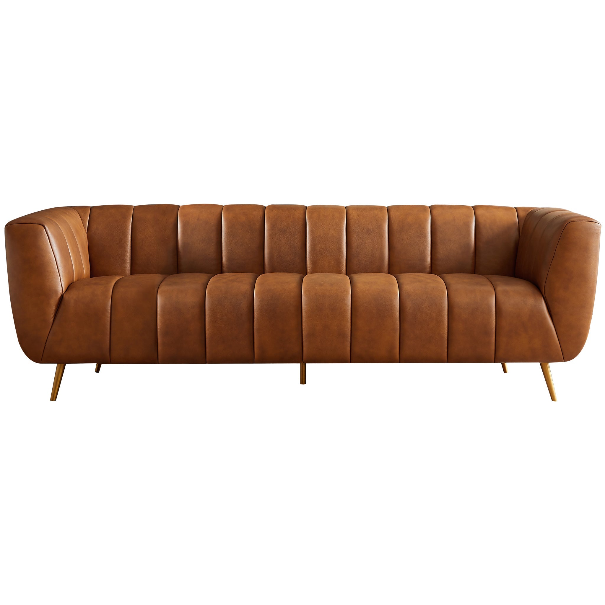 Clodine Sofa Cognac Leather