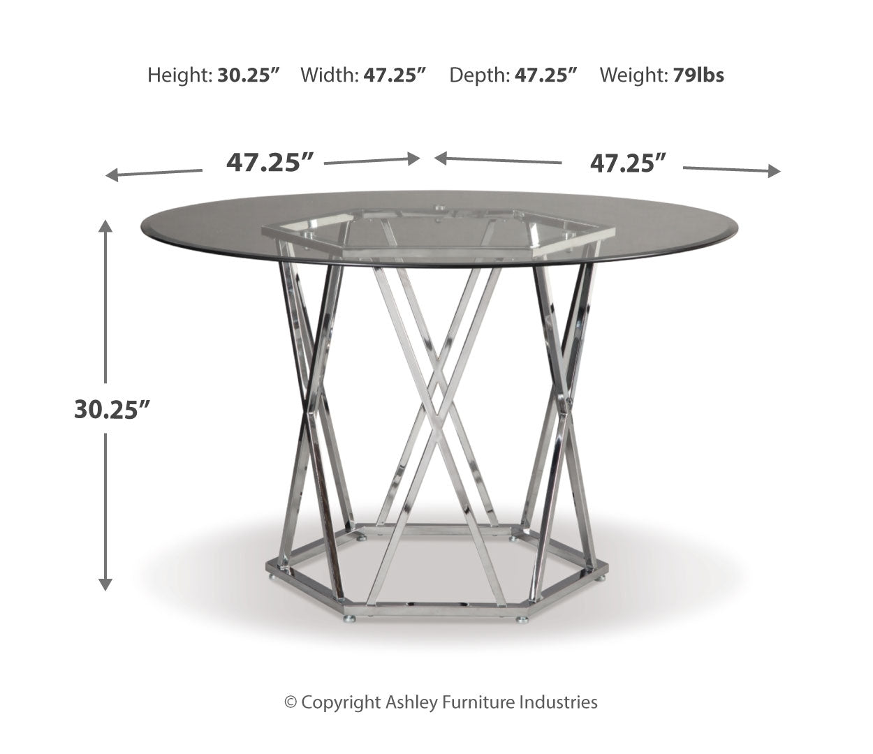 Madanere Dining Table and 4 Chairs