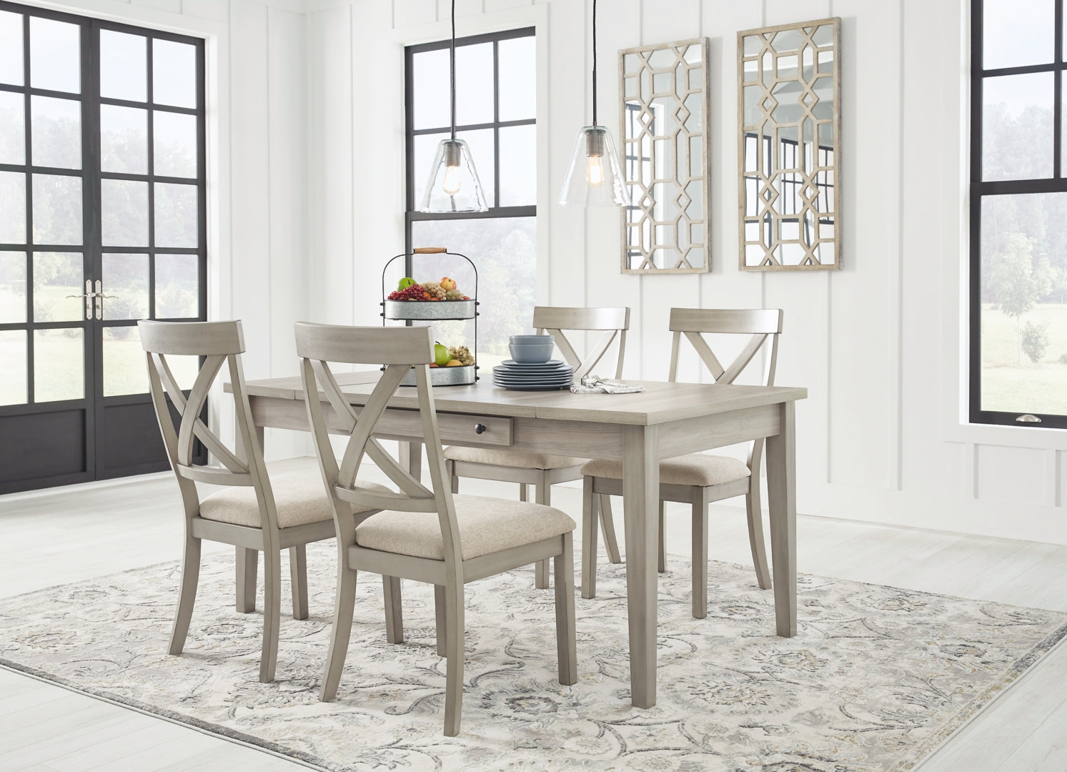 Parellen Dining Table and 4 Chairs