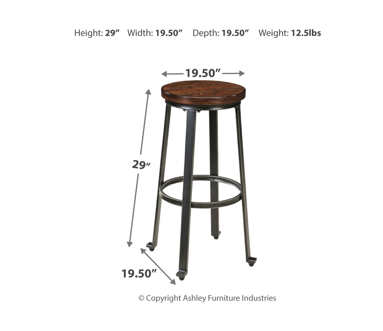 Challiman Bar Height Bar Stool