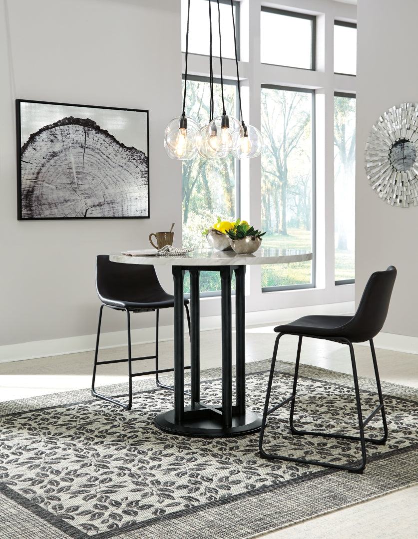 Centiar Counter Height Dining Table and 2 Barstools