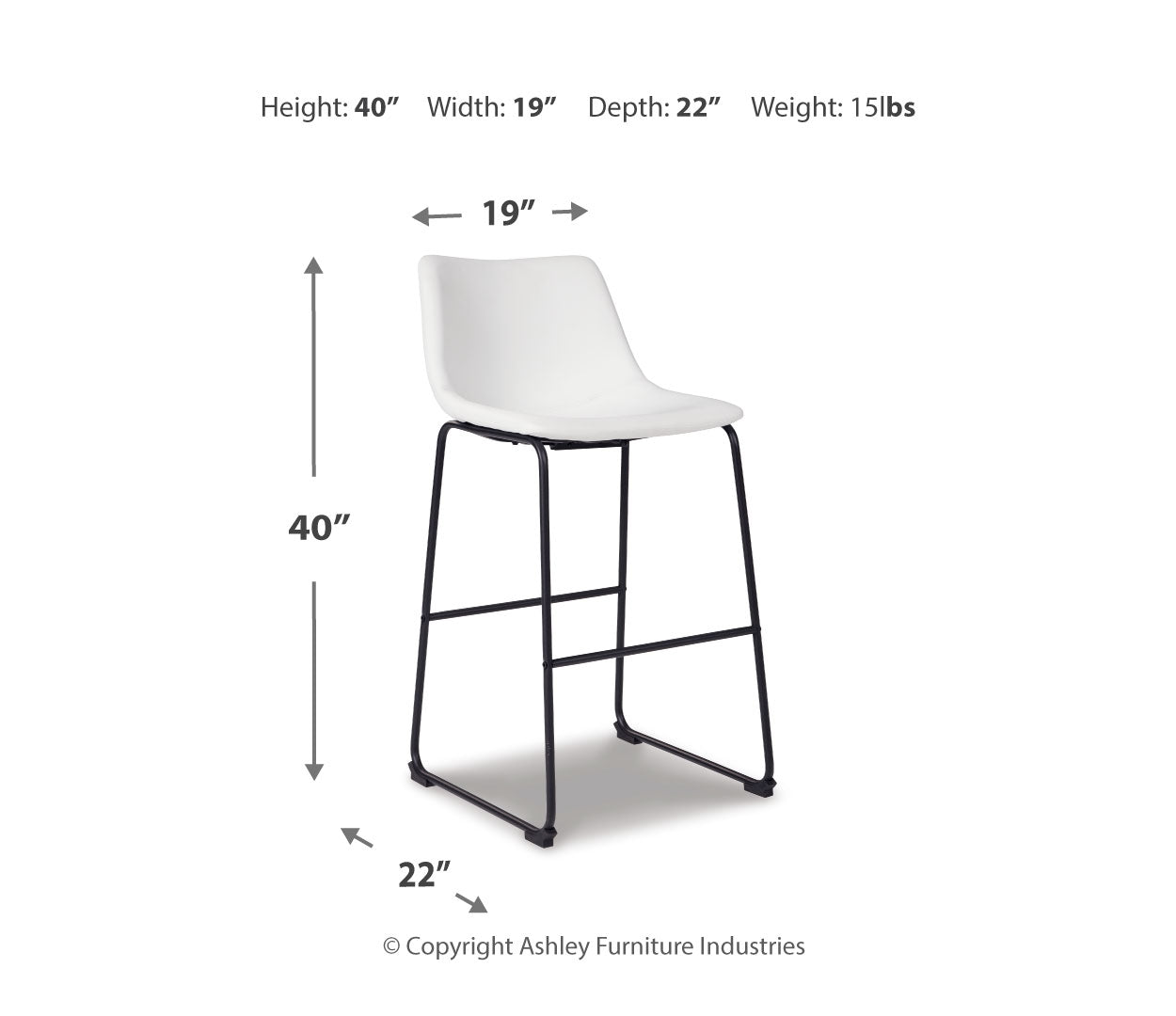 Centiar Pub Height Bar Stool