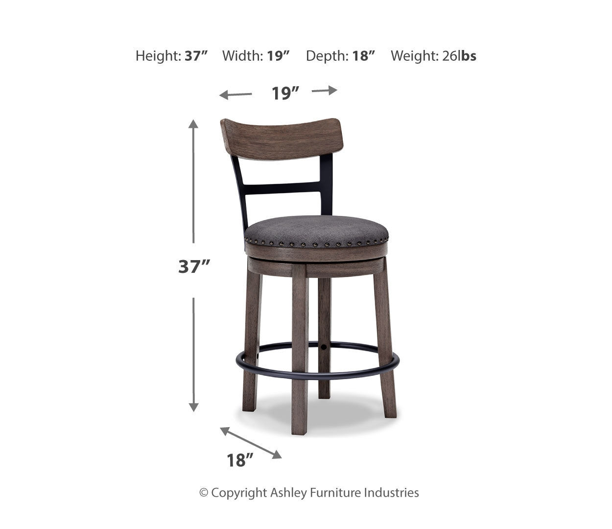 Caitbrook Counter Height Bar Stool