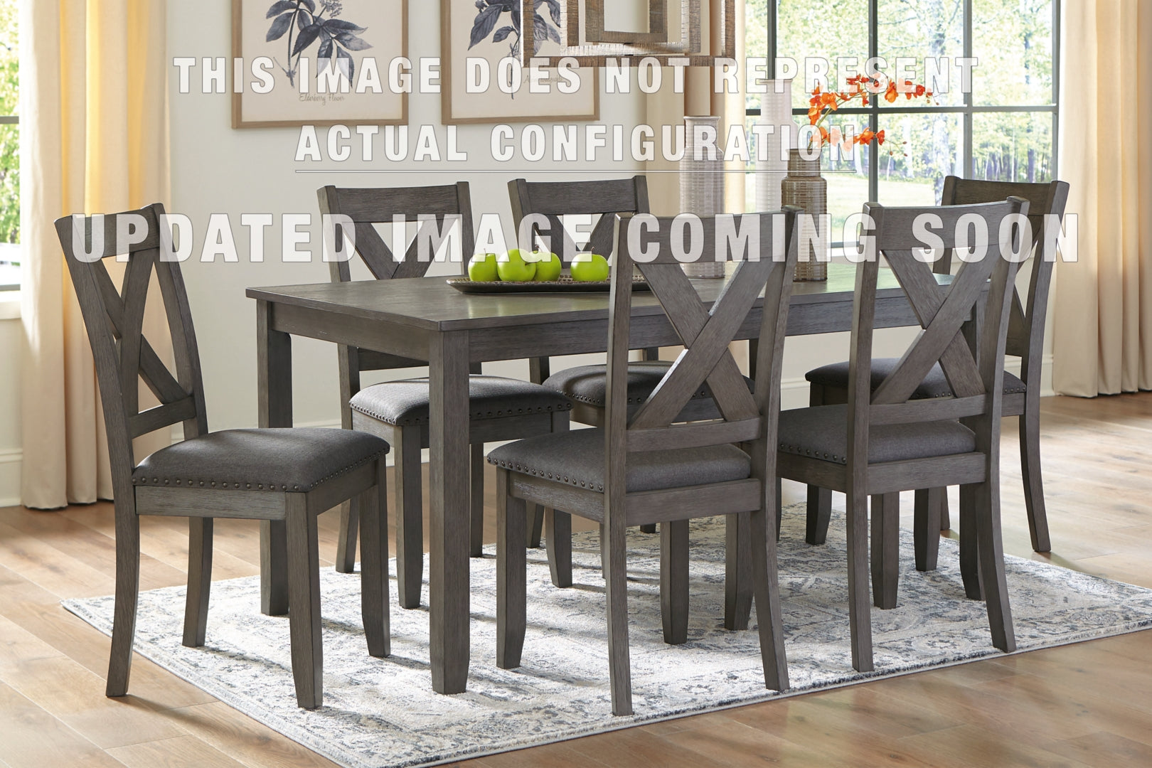 Caitbrook Counter Height Dining Table and 4 Barstools