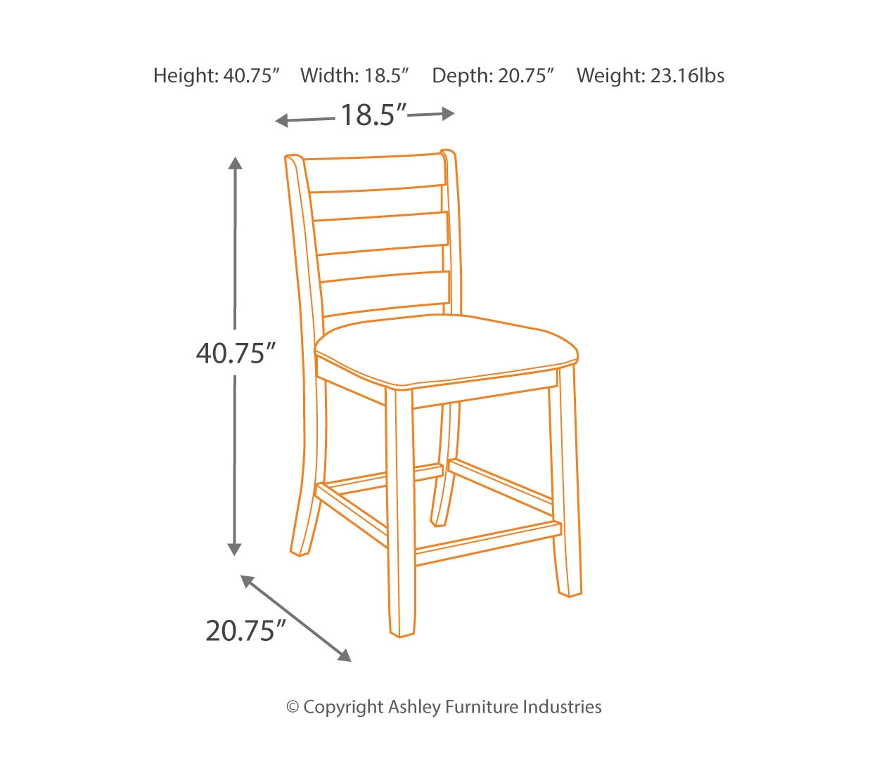 Rokane Counter Height Bar Stool