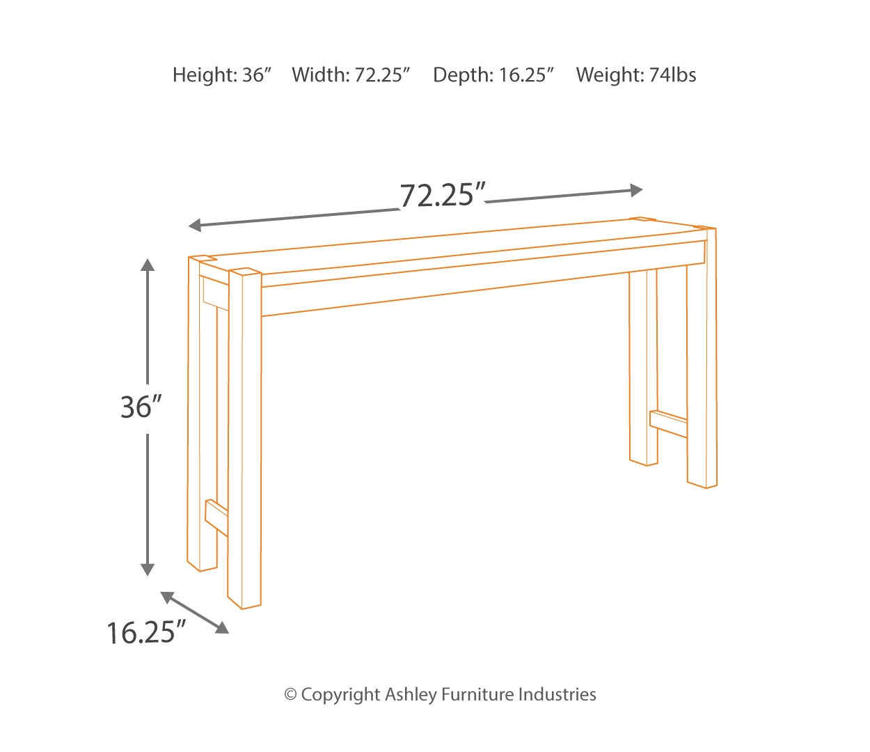 Torjin Counter Height Dining Table