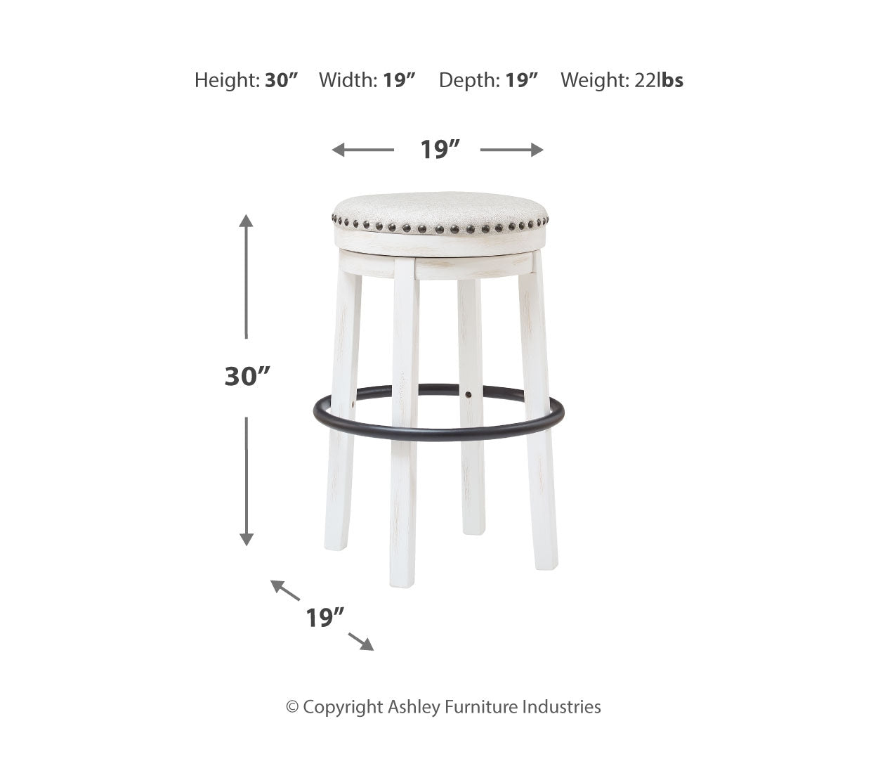 Valebeck Bar Height Stool