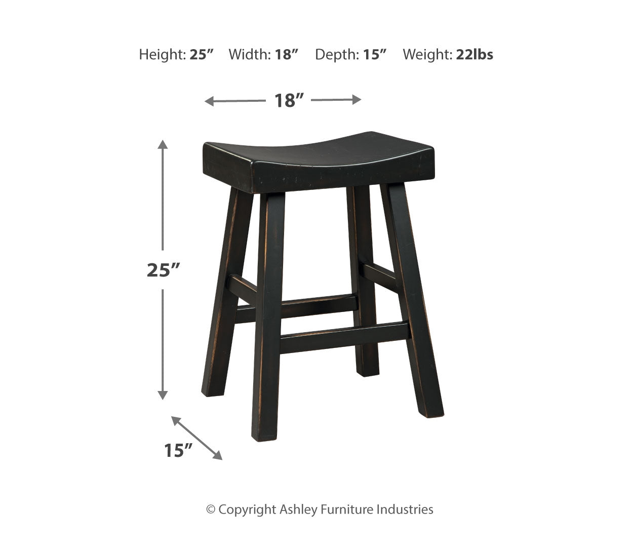 Glosco Counter Height Bar Stool