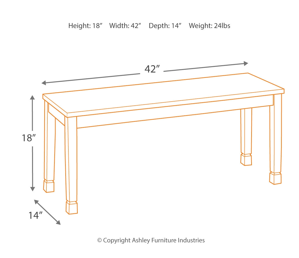 Owingsville Dining Bench