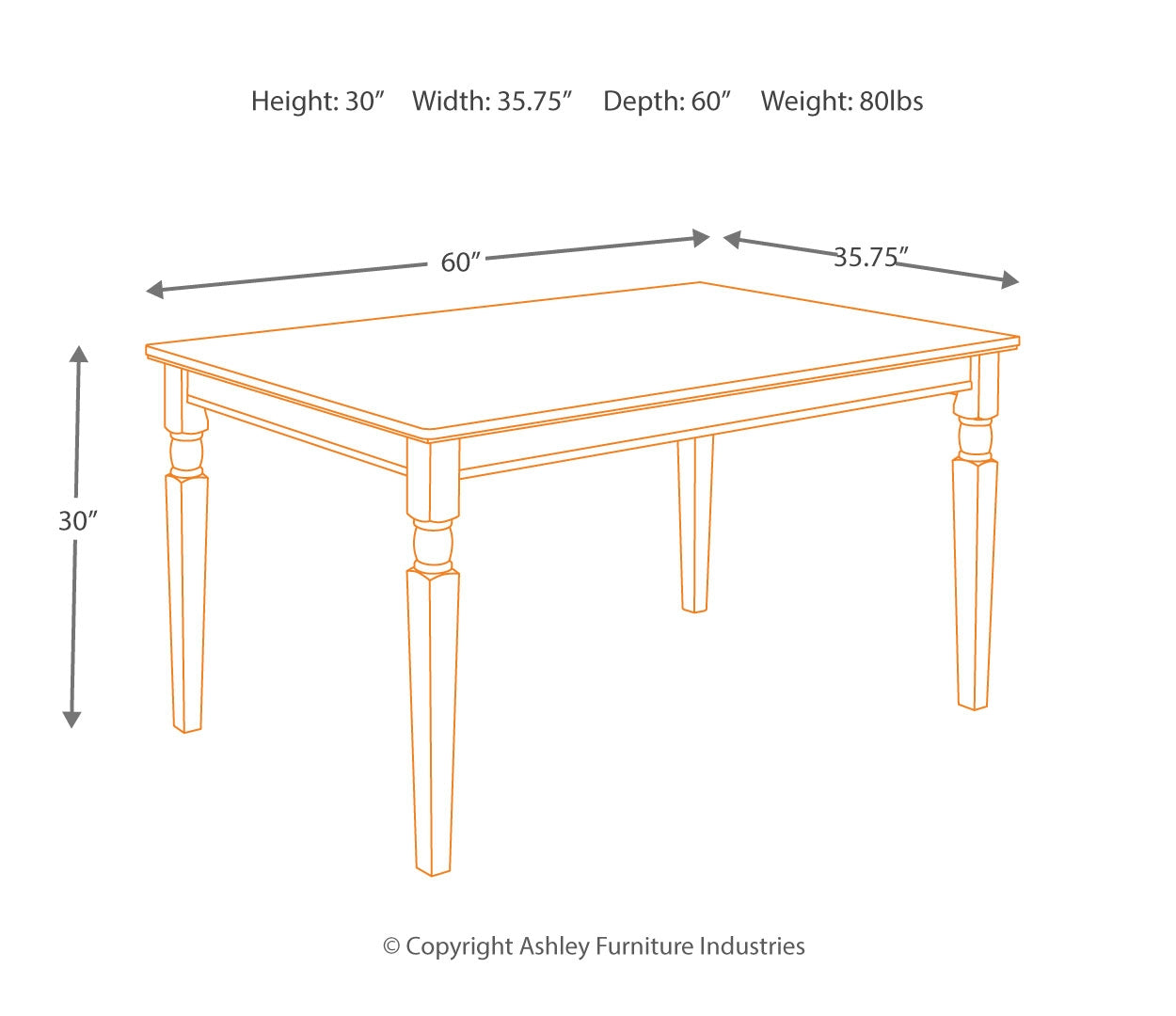 Owingsville Dining Table and 4 Chairs