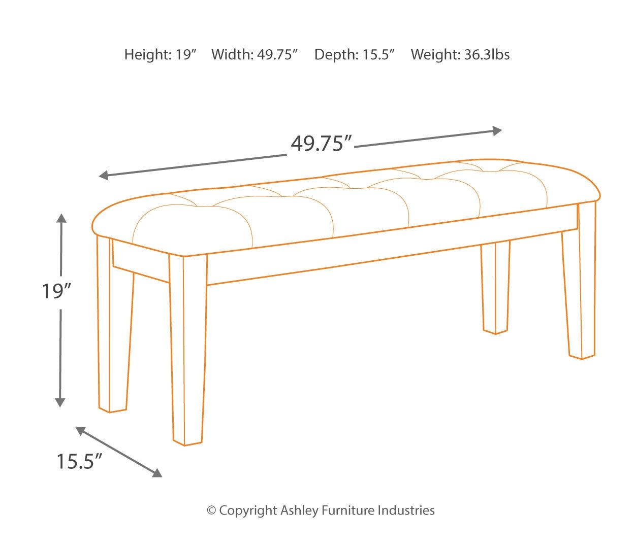 Ralene Dining Bench