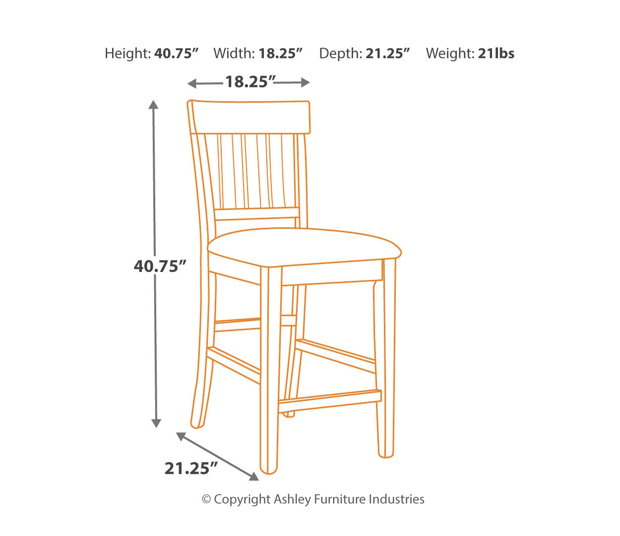 Ralene 2-Piece Bar Stool