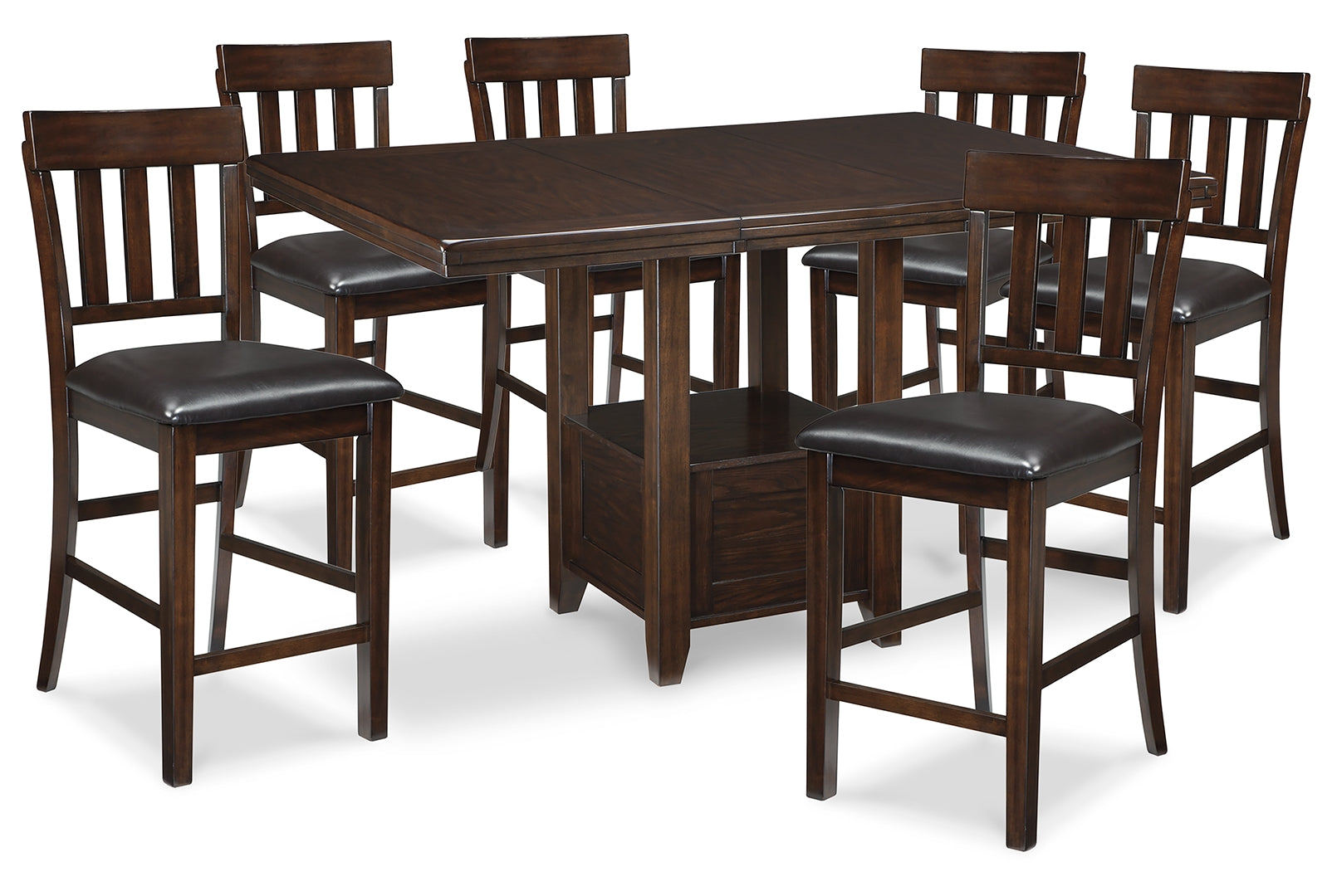 Haddigan Counter Height Dining Table and 6 Barstools