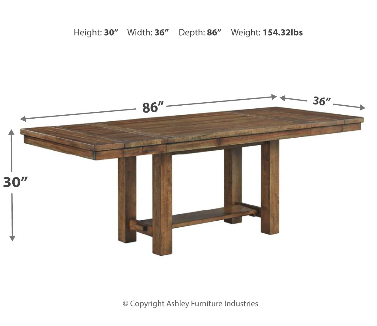 Moriville Dining Extension Table