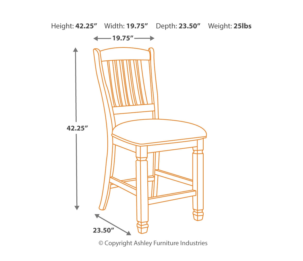 Bolanburg 2-Piece Bar Stool