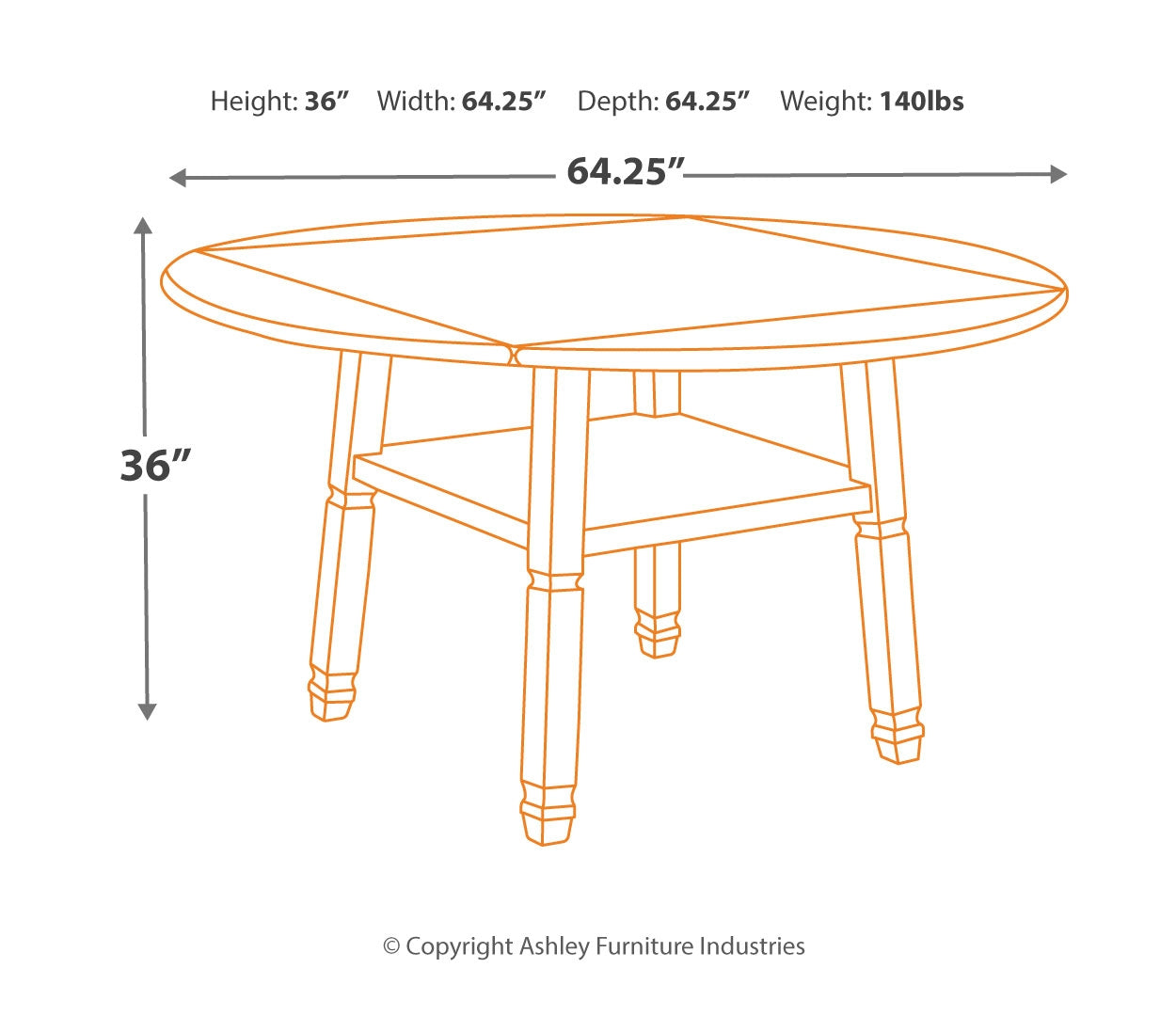 Bolanburg Counter Height Dining Drop Leaf Table