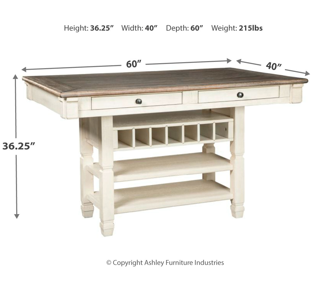 Bolanburg Counter Height Dining Table