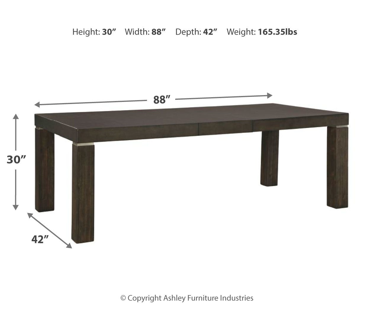 Hyndell Dining Table and 4 Chairs