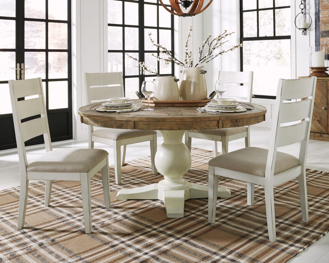 Grindleburg Dining Table and 4 Chairs