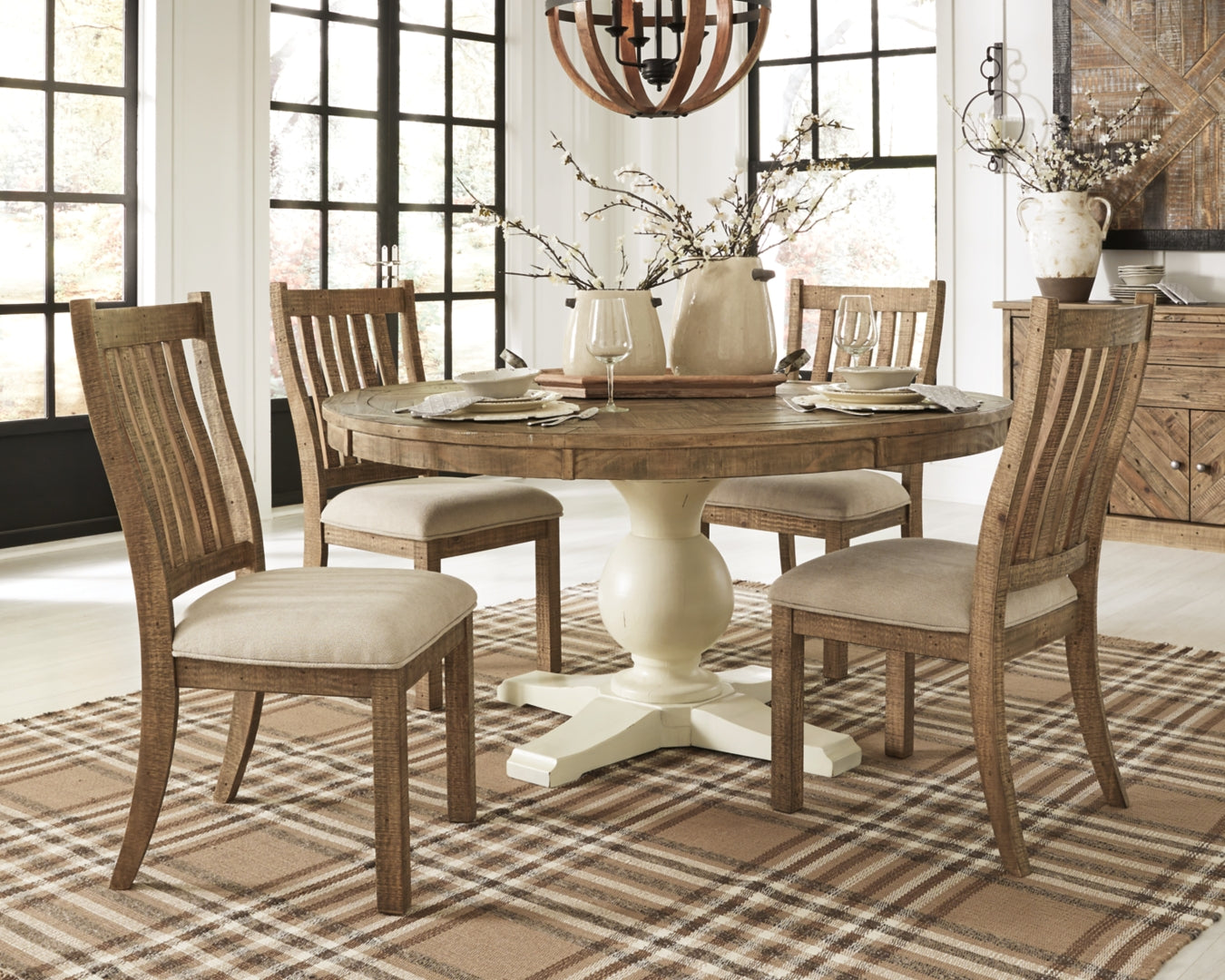 Grindleburg Dining Table and 4 Chairs